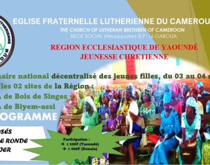 Séminaire National décentralisé des jeunes filles-Région de Yaoundé